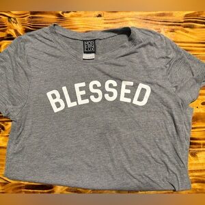Modern Lux Blessed Gray Graphic Tee